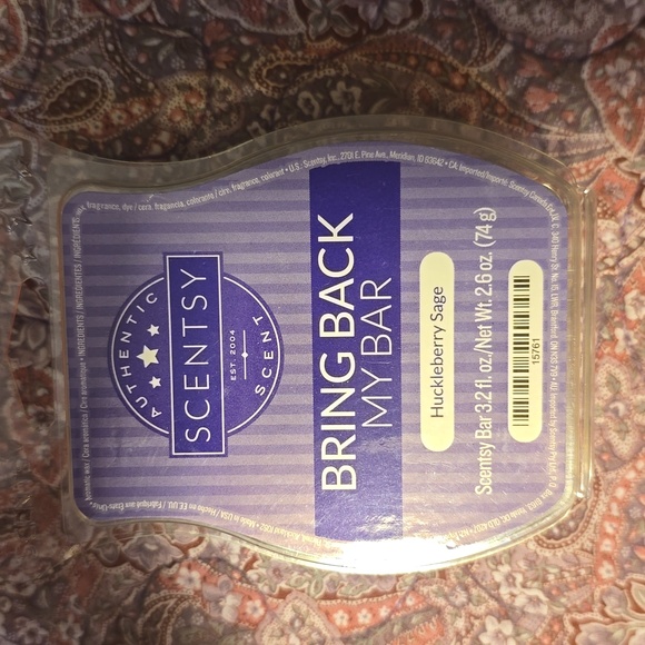 Scentsy Wax Bar-Huckleberry Sage - Picture 1 of 4